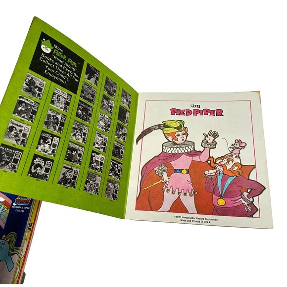 Peter Pan Records Book Set Lot 5 Read and Hear Pony Puff Pigs Pied Piper Vintage - Picture 7 of 16